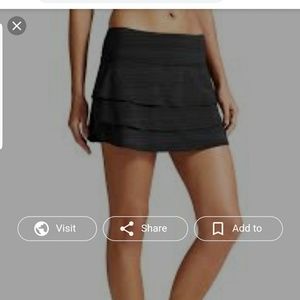 Athleta swagger skort dark grey striped x-small